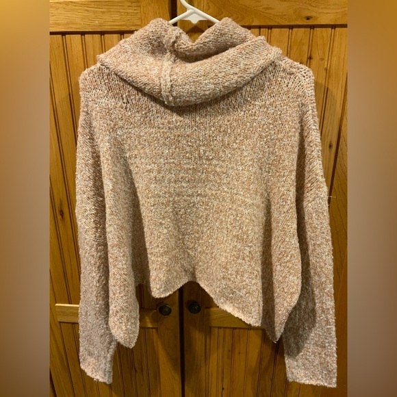 Emory Park Taupe Cowl Neck Sweater - Picture 4 of 5